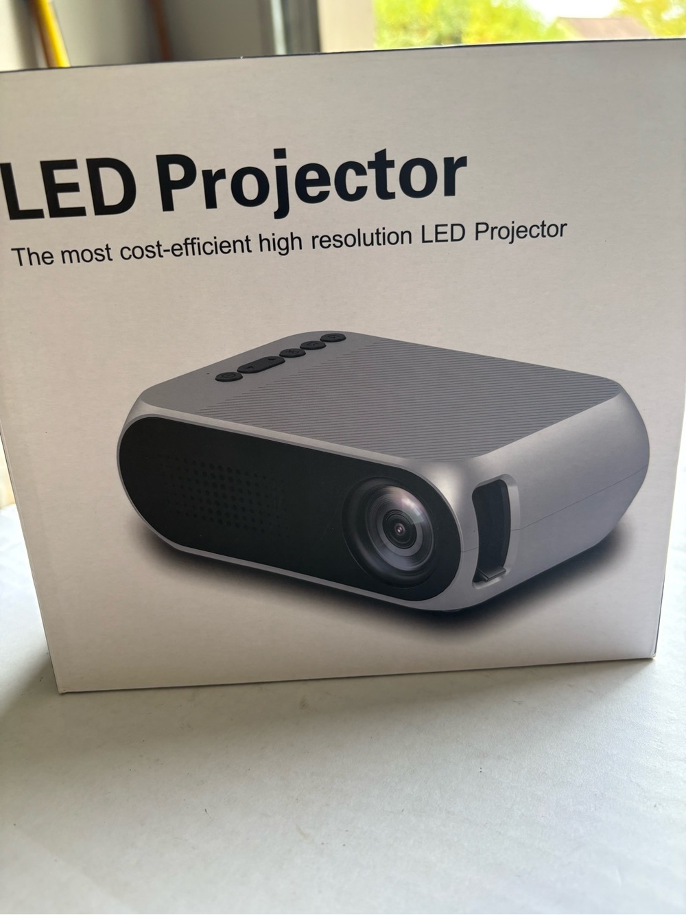 LED Projector - Gray Portable Home Theater Projector